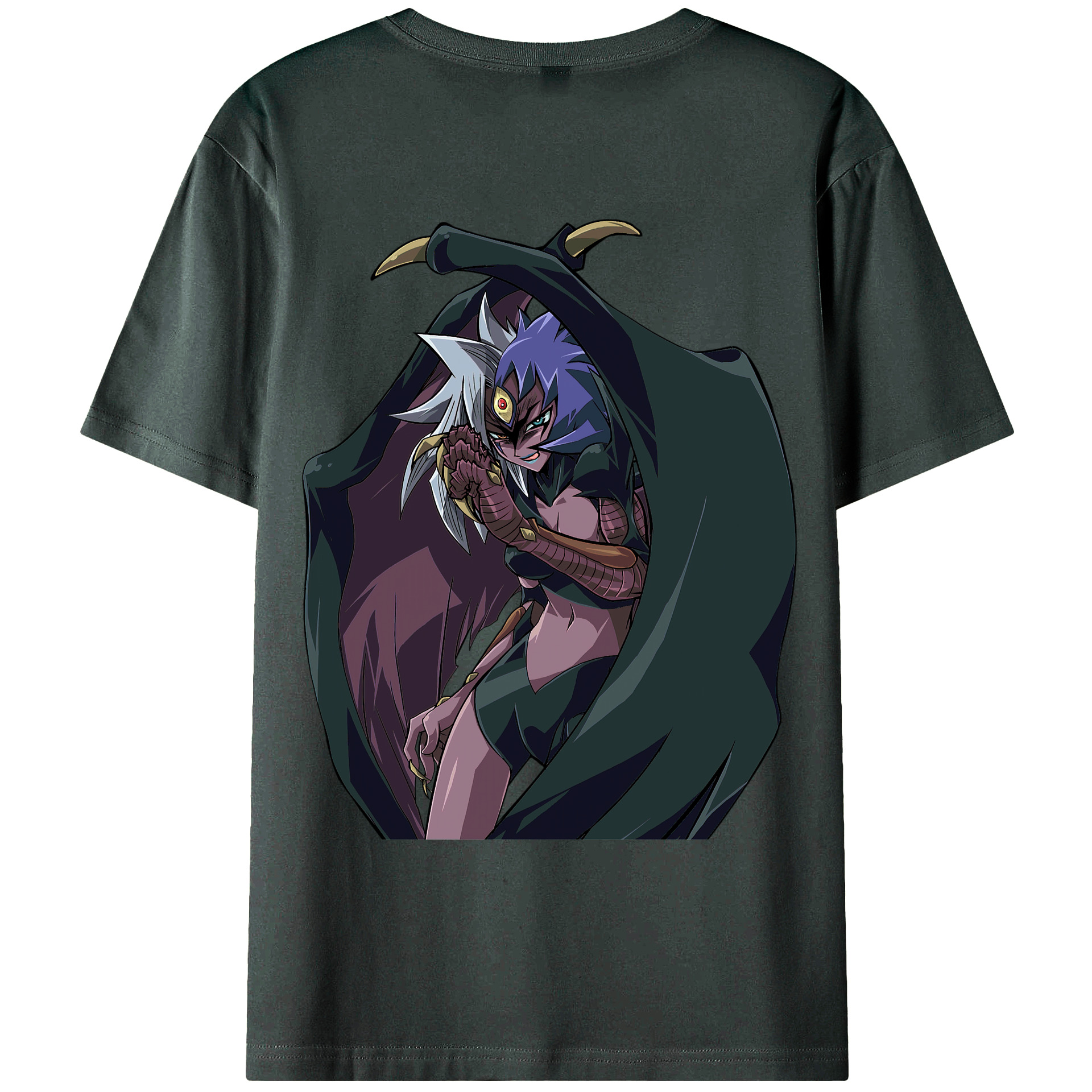 （画像用） 遊☆戯☆王 Yu-Gi-Oh! 綿100％ メンズ半袖Tシャツ（バックプリント） 通気性